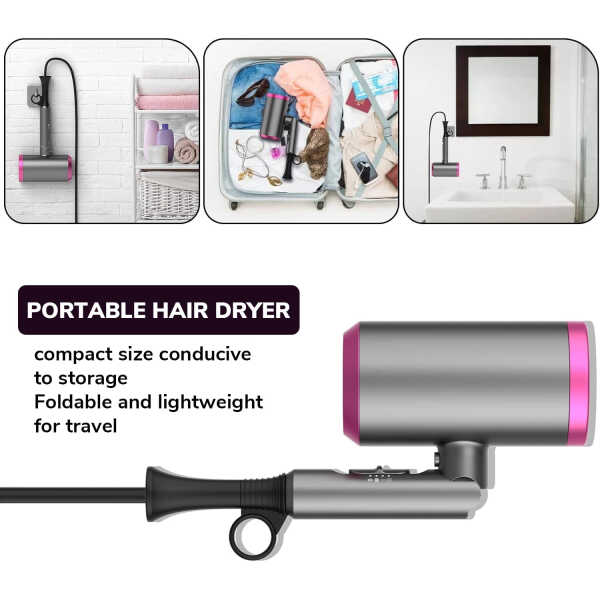 Hair Dryer, SZRSTH 1800W Professional Ionic Blow Dryer for Hair Care, 2 Concentrator Nozzle 1 Diffuser Home Salon Travel