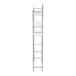 Mainstays 3-Shelf Over the Toilet Steel Freestanding Storage Shelf Unit, Silver, Holds up to 30 lb Capacity