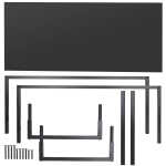 ZenSports 55 inch Large Computer Desk Home Office MDF Writing Desk Adult Workstation Black