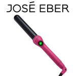 Jose Eber: Clipless Curling Iron 1" (25mm) - Pink - Professional Tourmaline Ceramic Barrel, Wand Styling Tool, Ion Technology,