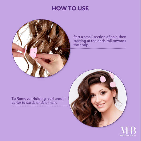 Expressions 24pc Heatless Curling Pods - Silicone Hair Rollers For No Damage Heatless Curls, Heatless Curlers Value Pack,