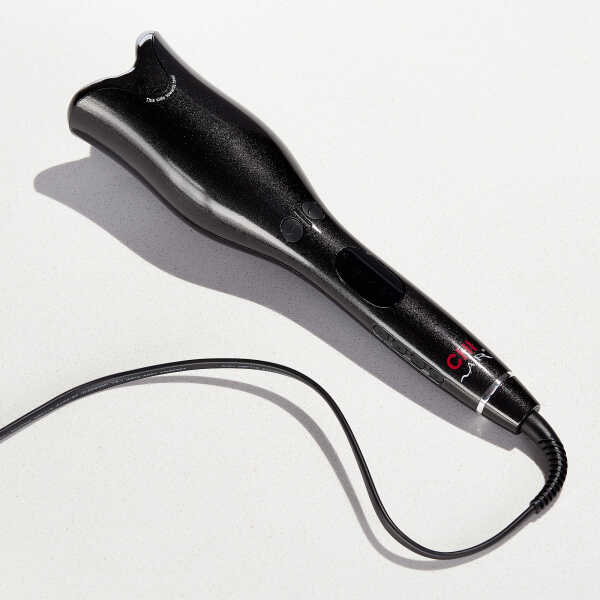 Chi Air Spin N Curl Ceramic Rotating Hair Curler, Onyx Black 1"