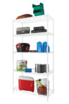 Hyper Tough 5-Tier Wire Storage Shelves, 36" W x 16" D x 72" H, 1750 lb Load Capacity, Black