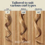 Bio Ionic Long Barrel Styler, 1.25" Curling Iron, Curling Wand, Adjustable Heat Hair Curler