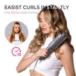 TYMO CURLPRO Automatic Curling Iron, Rotating Hair Curler for Lasting Beach Waves, 500M Ionic, Dual Voltage & Lightweight, 1