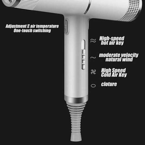 Professional 2500W Ionic Hair Dryer with Diffuser &ndash High-Speed, Lightweight Blow Dryer for Women, Fast Drying, Anti-Frizz &