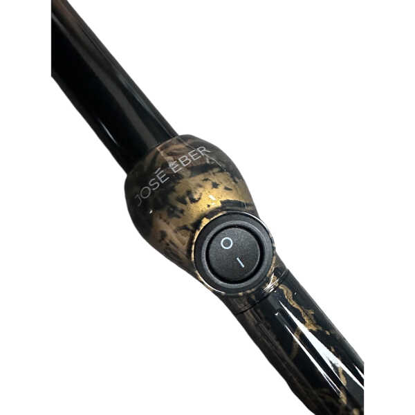 Jose Eber: Clipless Curling Iron 1" (25mm) - Black Marble - Professional Tourmaline Ceramic Barrel, Wand Styling Tool, Ion