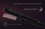 Kim Kimble Vibrating Professional 1.5" Ceramic Tourmaline Flat Iron Hair Straightener, Black