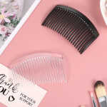 Guuyoo Plastic Side Hair Twist Comb Fine Hair Accessories, Black, White, Brown, 12 Pieces