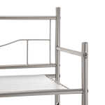 Mainstays 3-Shelf Over the Toilet Steel Freestanding Storage Shelf Unit, Silver, Holds up to 30 lb Capacity