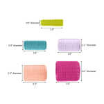 Conair Classic Volumizing Hair Self Grip Rollers, Assorted Sizes, Neon Colors, 31 Ct