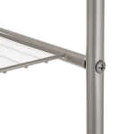 Mainstays 3-Shelf Over the Toilet Steel Freestanding Storage Shelf Unit, Silver, Holds up to 30 lb Capacity