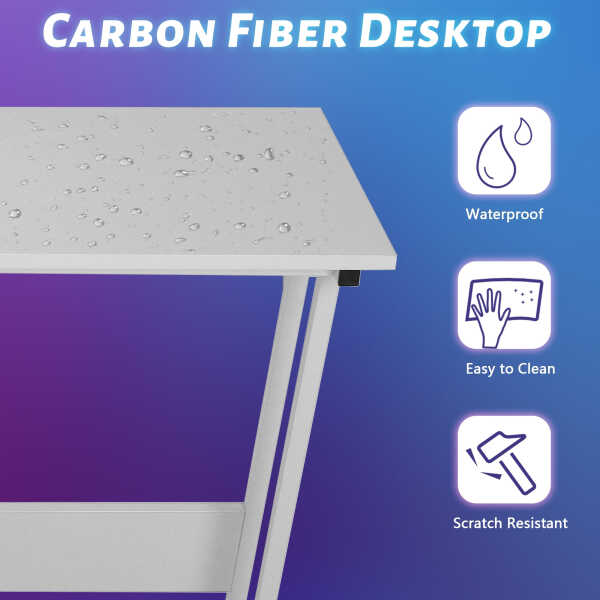 YRLLENSDAN L Shaped Computer Desk, Corner Desk Gaming Table Computer Desk L Shaped Desks Gaming Desks with Large Desktop for