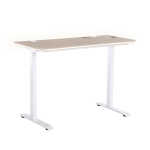 X Rocker Oka Adult Gaming Desk with RGB Lighting, White/Light Wood