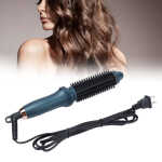LYUMO 2-in-1 Hair Curling Brush and Straightener Hot Curler Brush Dual Purpose Electric Hair Brush for Straight and Curly Hair