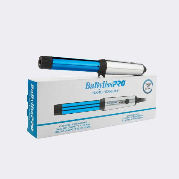 BaBylissPRO Nano Titanium 1" Compact Curling Wand