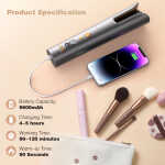 NEXPURE Curler 2 in 1 Flat Iron Curling Iron in One for Curl Wave Straighten Hair