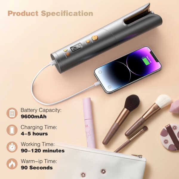 NEXPURE Curler 2 in 1 Flat Iron Curling Iron in One for Curl Wave Straighten Hair