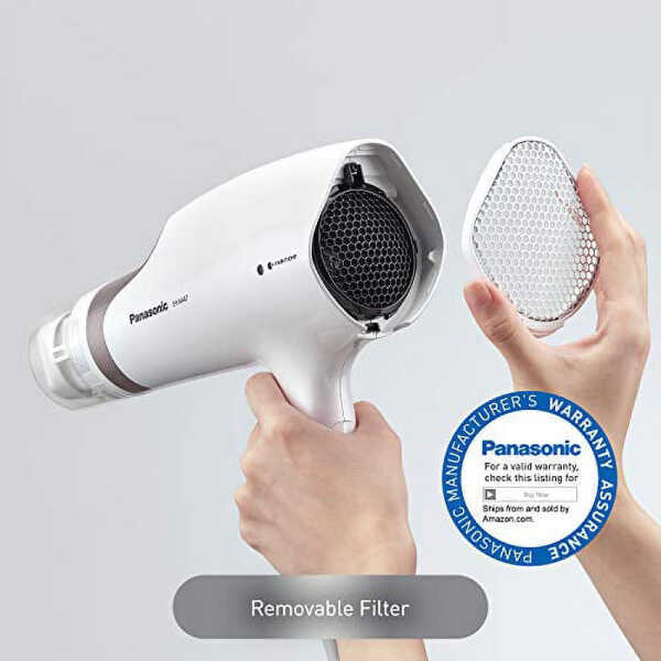 PANASONIC EH-NA67-W235 Panasonic - EH-NA67-W Nanoe Hair Dryer with Oscillating QuickDry Nozzle - White