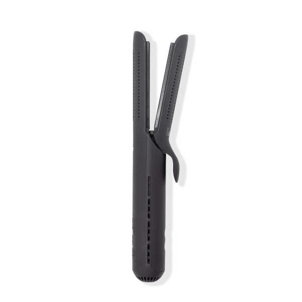 L'ange Hair Le Duo Grande 360&deg Airflow Styler | 2-in-1 Curling Wand & Titanium Flat Iron Hair Straightener (Black)