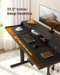 CHITOOMA 63&Prime x 28&Prime Electric Standing Desk with Drawers, Height Adjustable Gaming Desk with Monitor Stand & Storage