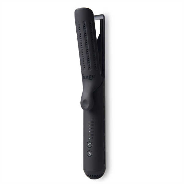 L'ange Hair Le Duo Grande 360&deg Airflow Styler | 2-in-1 Curling Wand & Titanium Flat Iron Hair Straightener (Black)