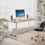 ZenSports 47-inch Home Office Computer Desk Modern Large MDF Study Desk Black