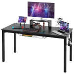 Costway 55 inch Gaming Desk Racing Style Computer Desk with Cup Holder & Headphone Hook