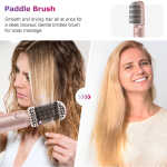 RACCOMB 5-in-1 Hair Styler, Air Styling & Drying System, Powerful Hair Dryer Brush & Multi-Styler with Auto-Wrap Curlers, Oval