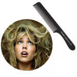 MANNYA Professional Fine-tooth Metal Pin Hairdressing Portable Hair Styling Rat Tail Comb