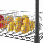 Hyper Tough 5-Tier Wire Storage Shelves, 36" W x 16" D x 72" H, 1750 lb Load Capacity, Black