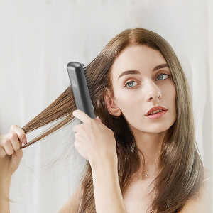 OHHSUN Cordless Hair Straightener Brush, Portable Negative Ion Hot Comb with USB Rechargeable Feature Fast Heating 3 Temp