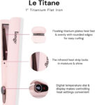 L'ange Hair Le Titane 2-in-1 Titanium Flat Iron Hair Straightener and Curler