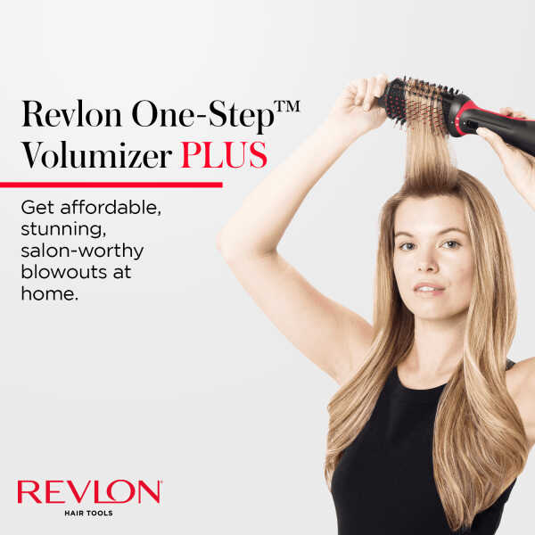 Revlon One-Step Volumizer PLUS Hair Dryer and Hot Air Brush, Black