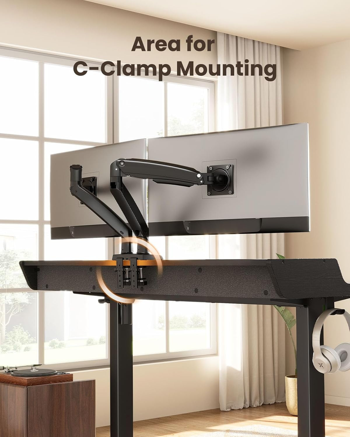 CHITOOMA 63&Prime x 28&Prime Electric Standing Desk with Drawers, Height Adjustable Gaming Desk with Monitor Stand & Storage