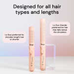 L'ange Hair Le Duo 360 Airflow Styler, Titanium Flat Iron Hair Straightener (Black)