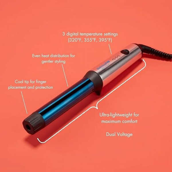 BaBylissPRO Nano Titanium 1" Compact Curling Wand