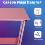 YRLLENSDAN L Shaped Computer Desk, Corner Desk Gaming Table Computer Desk L Shaped Desks Gaming Desks with Large Desktop for