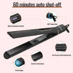 NEXPURE Professional 1" Flat Iron 2 in 1 Hair Straightener & Curling Iron Salon Styling Tool
