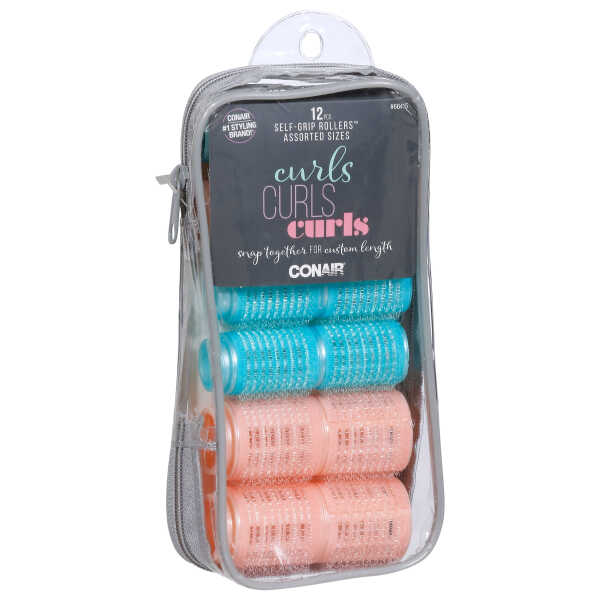 ROLLERS SELF GRIP ASST 12PK