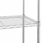 Hyper Tough 5-Tier Wire Storage Shelves, 36" W x 16" D x 72" H, 1750 lb Load Capacity, Black