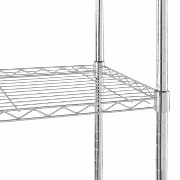 Hyper Tough 5-Tier Wire Storage Shelves, 36" W x 16" D x 72" H, 1750 lb Load Capacity, Black