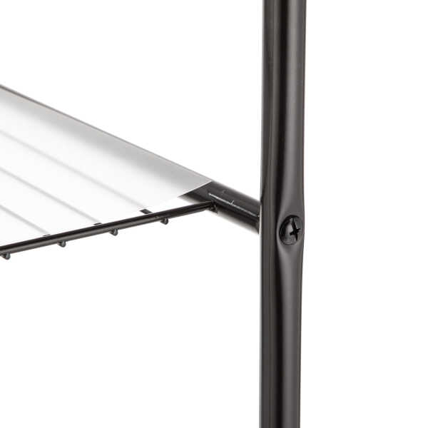 Mainstays 3-Shelf Over the Toilet Steel Freestanding Storage Shelf Unit, Silver, Holds up to 30 lb Capacity