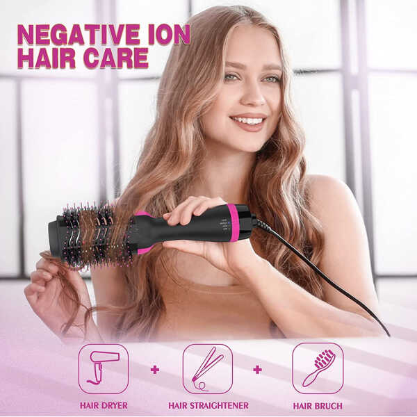 DEISNGB Professional Hair Dryer Brush, Hot Air Brush, One Step Hair Dryer & Hot Air styler for Hair Salon, Blowing