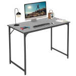 NiamVelo Computer Desk 40 inches Home Office Desk Modern Simple Style PC Desk with Sturdy Metal Frame for Adults & Kids, Vintage