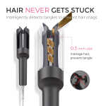 TYMO CURLPRO Automatic Curling Iron, Rotating Hair Curler for Lasting Beach Waves, 500M Ionic, Dual Voltage & Lightweight, 1