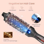 Suerbeaty Curling Iron Brush for Blowout Look, 9 Heat Temps Hot Ionic curling iron 1 1/2 inch Dual Voltage for Traveling