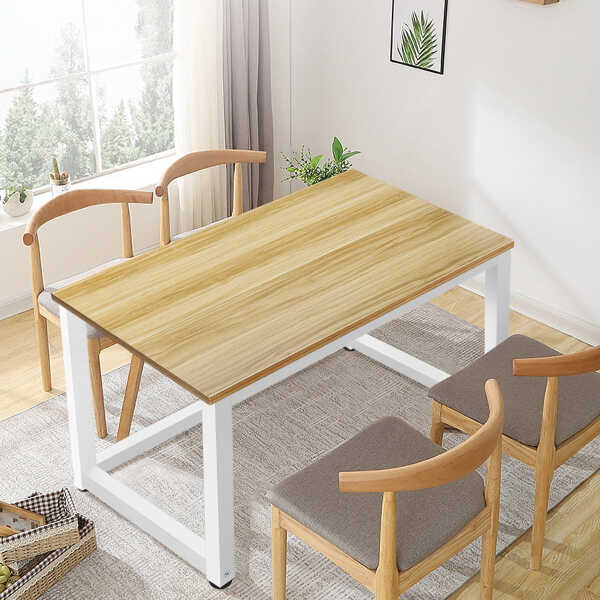 Hoffree 43 inch Computer Desk Home Writing Desk Office Furniture Computer Table Study Writing Table Workstation Modern Simple PC