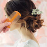 3pcs Double-sided Tooth Lice Combs Portable Hair Scalp Massaging Combs (Orange)