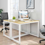 Hoffree 43 inch Computer Desk Home Writing Desk Office Furniture Computer Table Study Writing Table Workstation Modern Simple PC